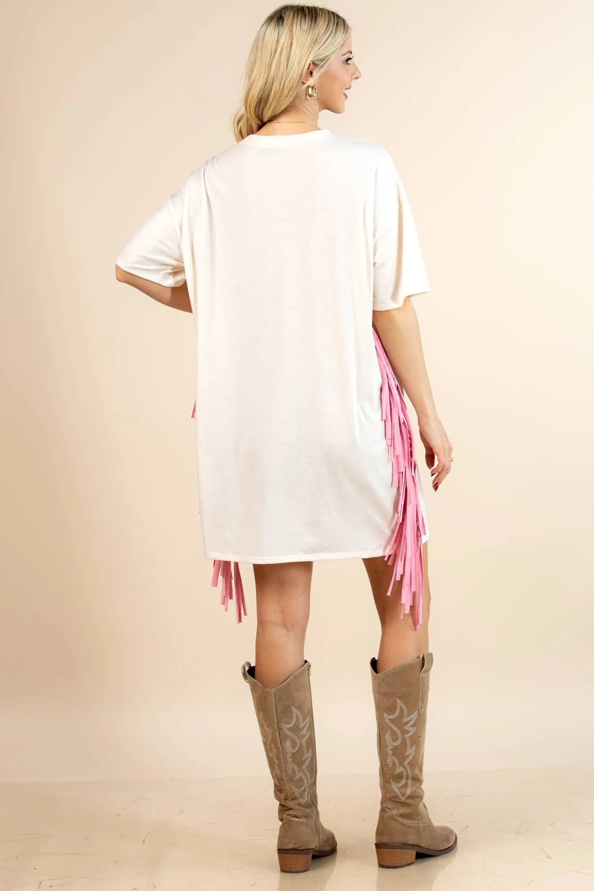 Kyona Go Wild Boots Print T Shirt Dress
