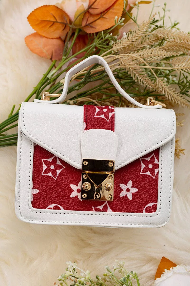 White & red inspired mini purse. BBG65203013 M