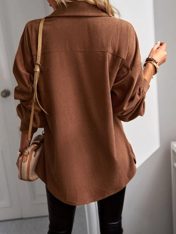 Womens Shacket Jacket Shirts Blouses Tops