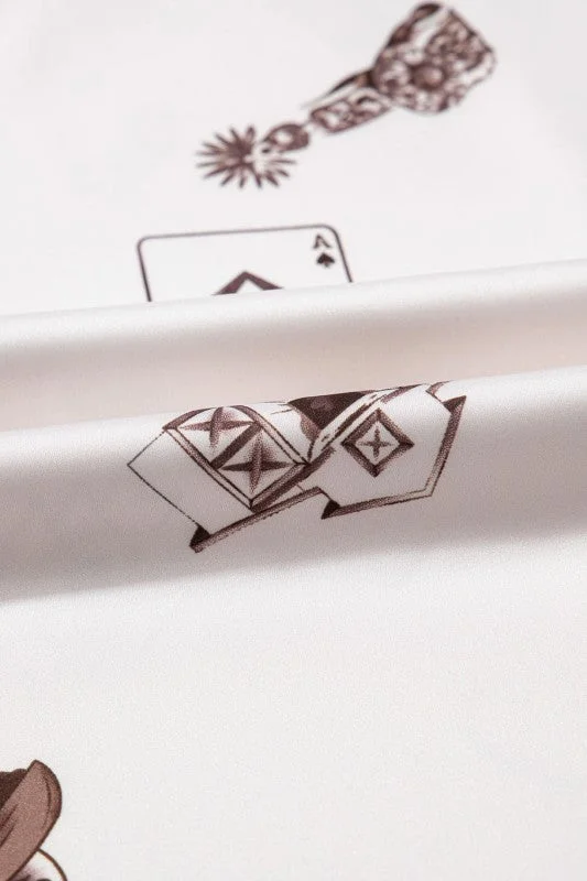 Western Lace Trim High Waist Maxi Skirt