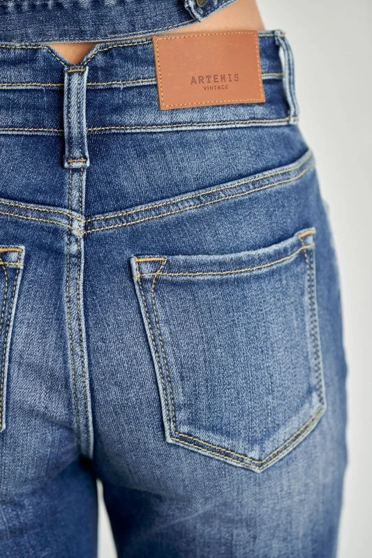 AT1090SKM High Rise Double Waist Band Ankle Skinny