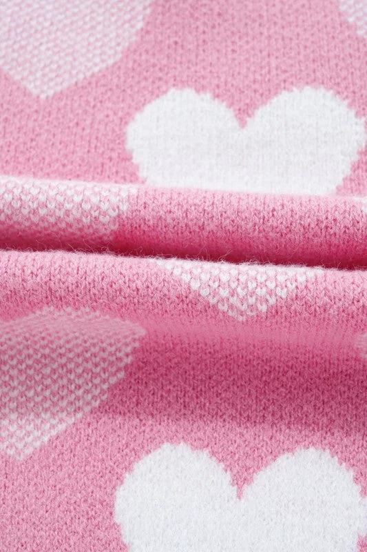 Valentine Heart Pearl Crewneck Sweater